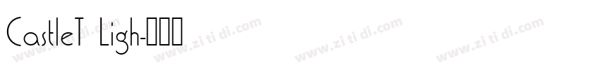 CastleT Ligh字体转换